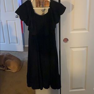 Off shoulder black dress